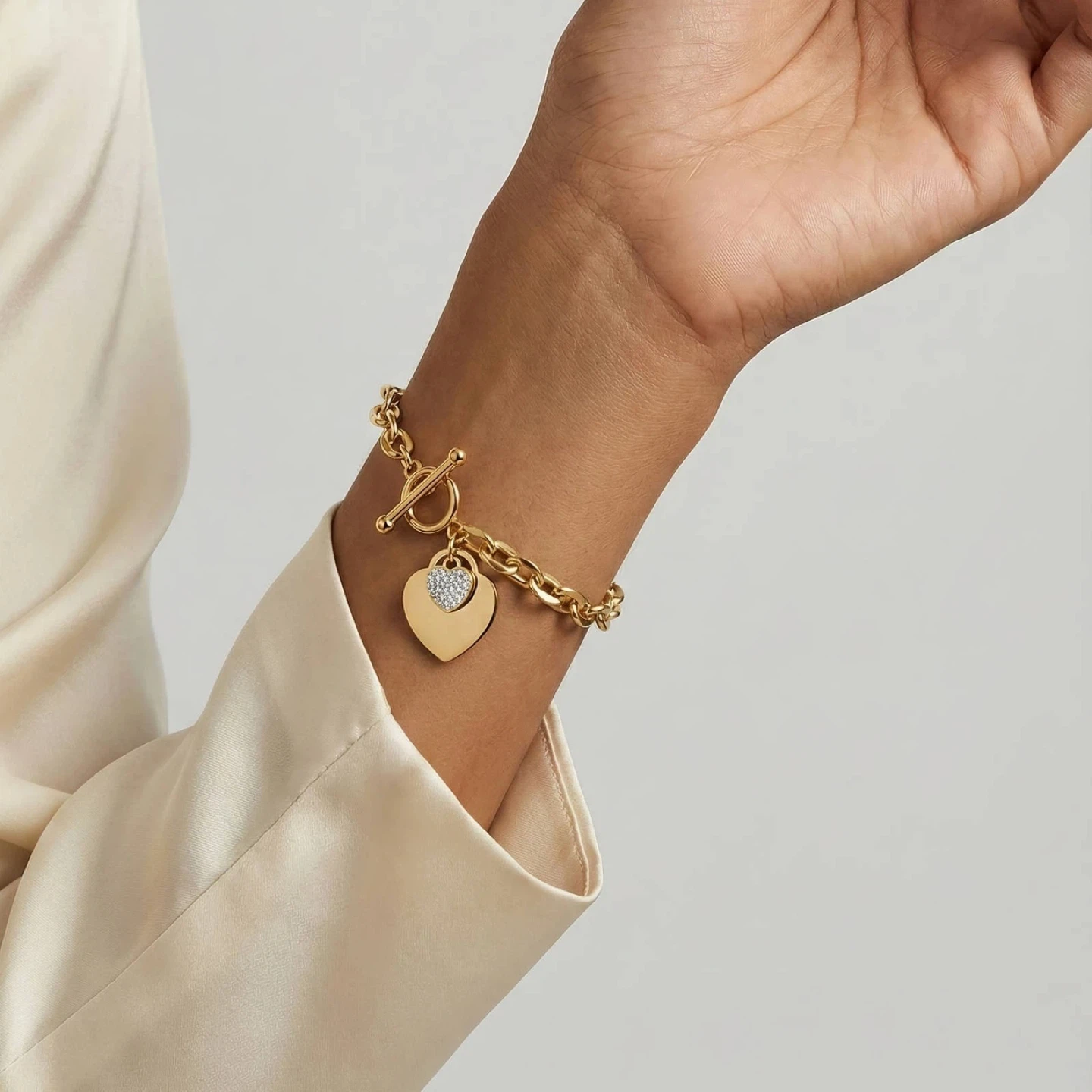 18K Gold Plated Stainless Steel Bracelet - photo 2