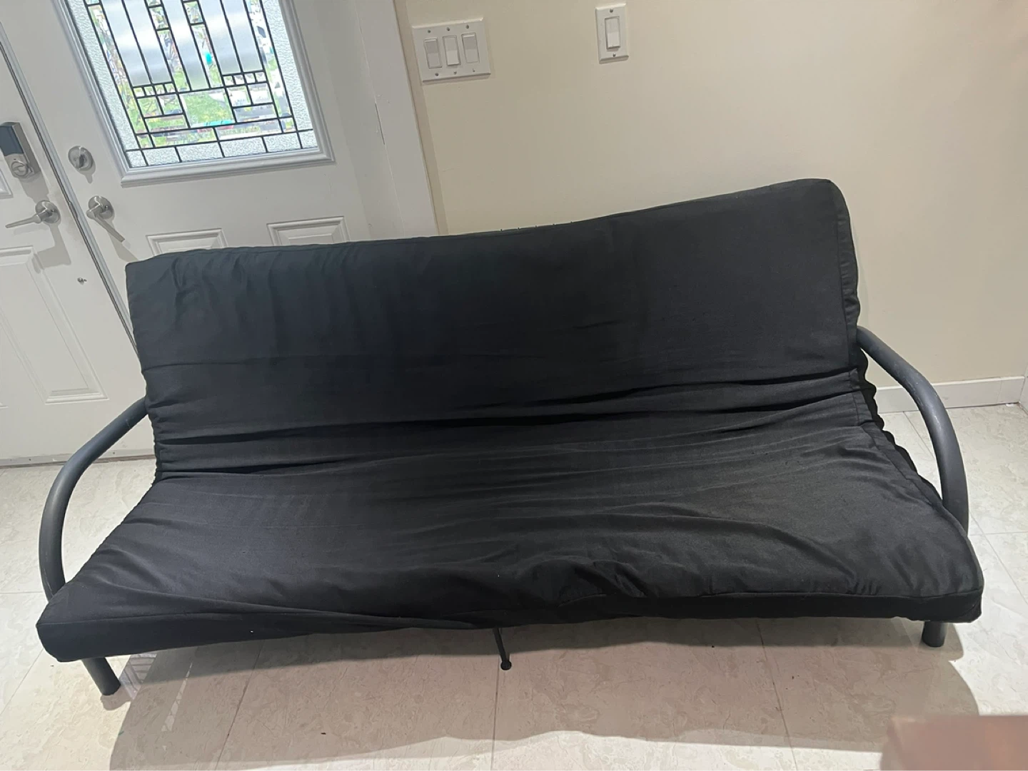 Black Futon Sofa Bed - photo 2