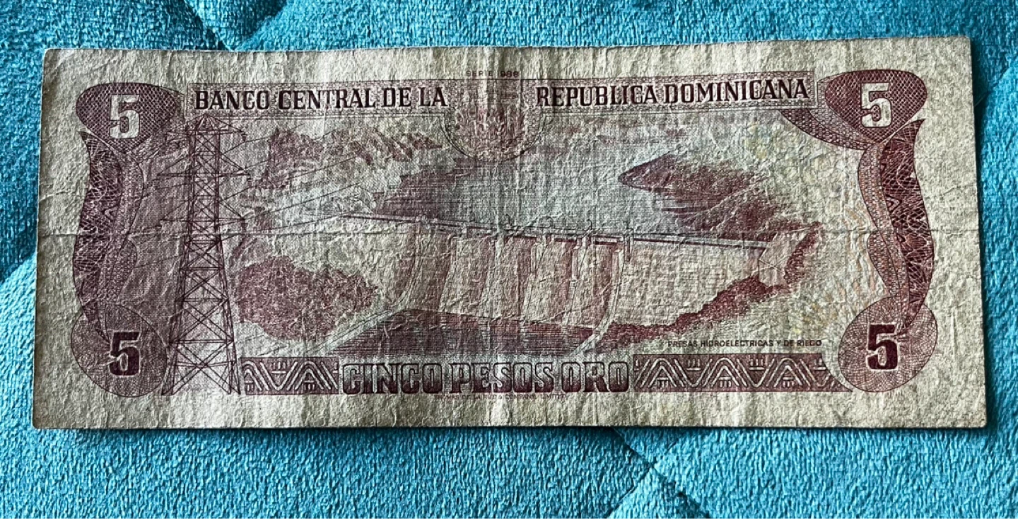 Dominican Republic 5 Pesos Oro Bill - photo 5