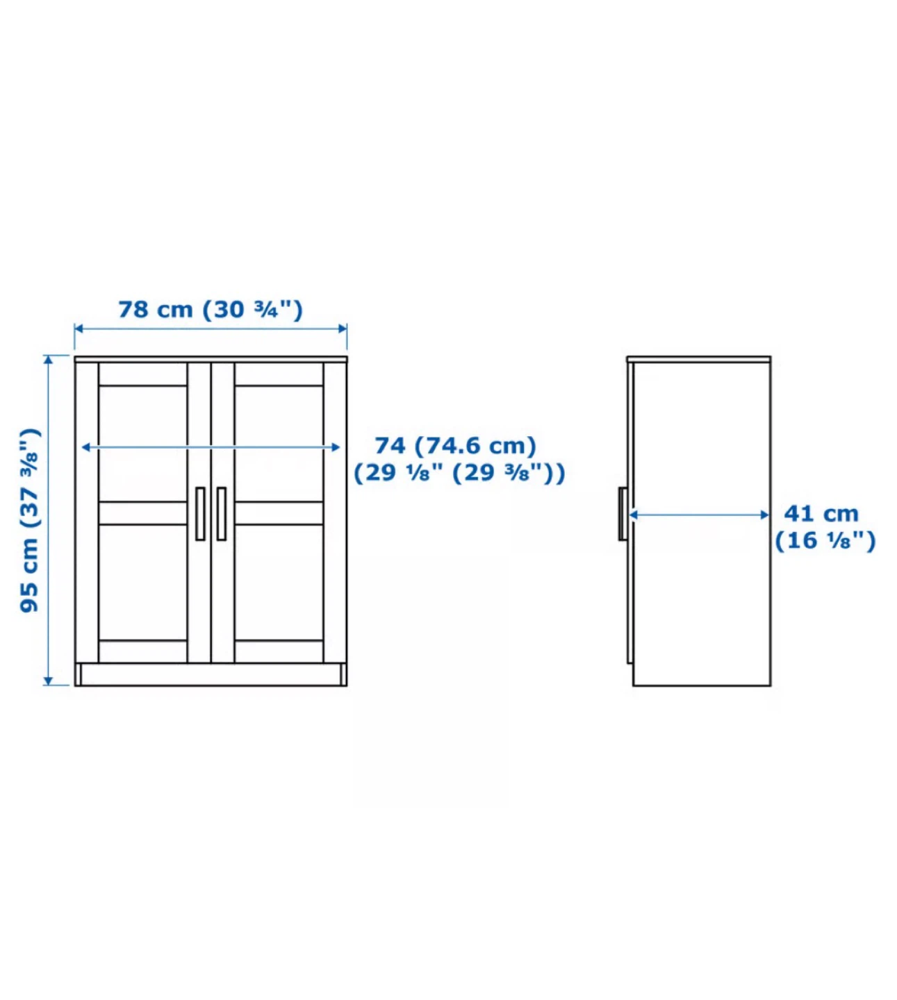 White 2-Door Storage Cabinet - photo 4