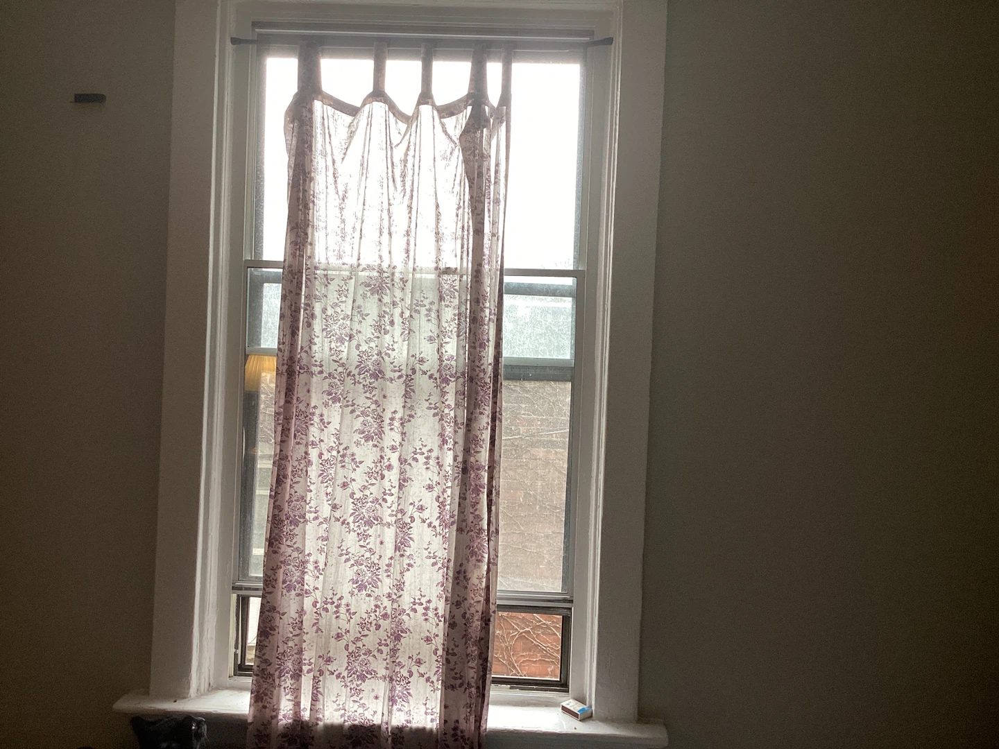 Floral curtain panel (long)