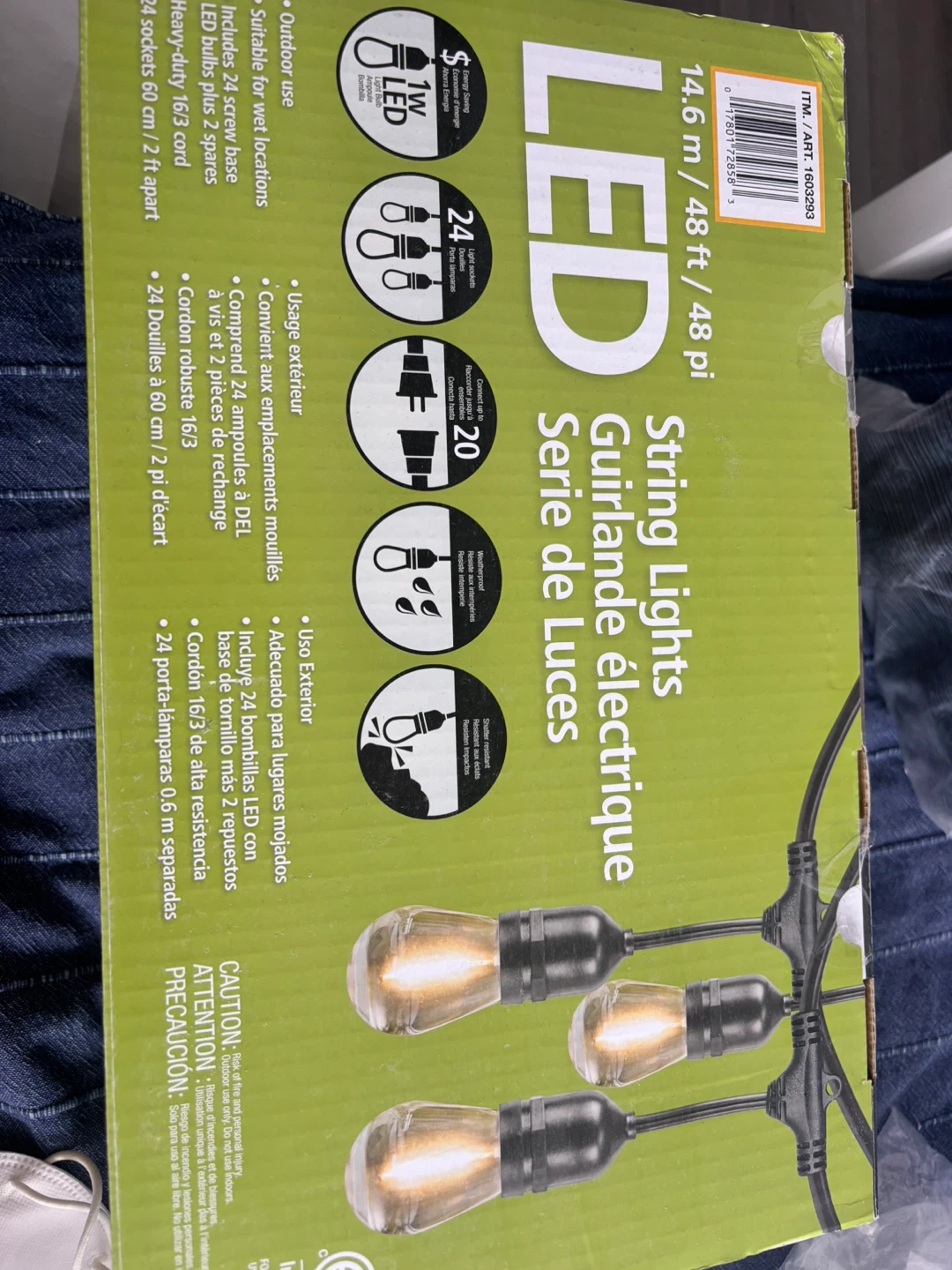 LED String Lights - 48 ft (Costco)