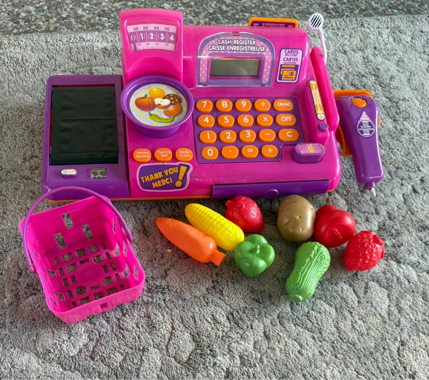 Kids Cash Register and Food Cart Playset - photo 2