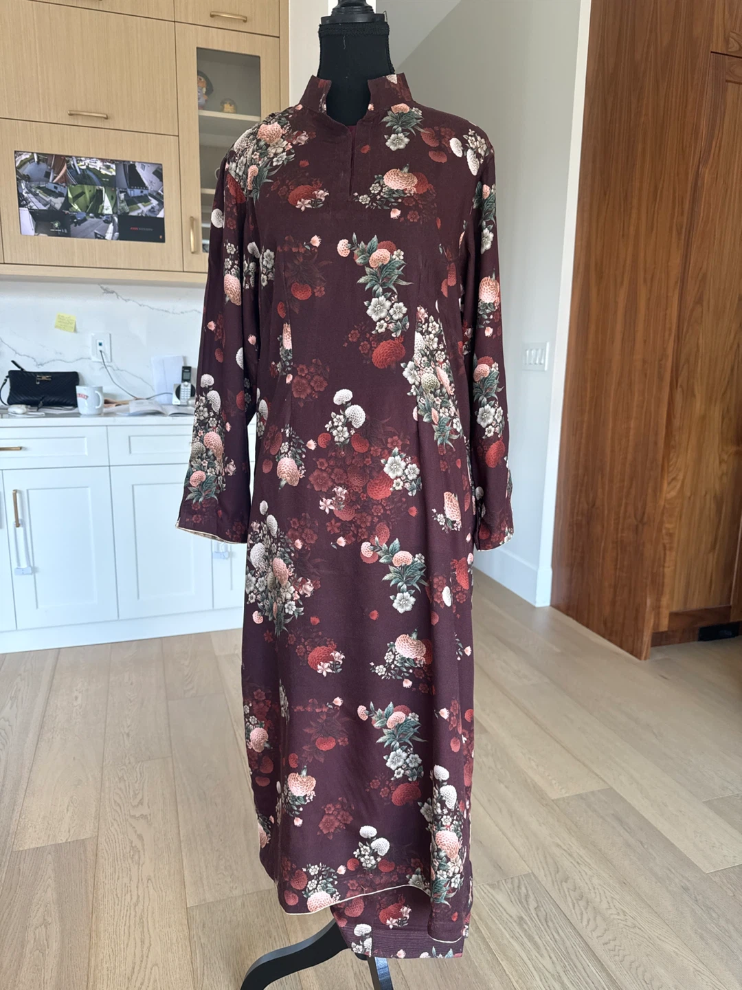 Floral Print Kurti with Dupatta