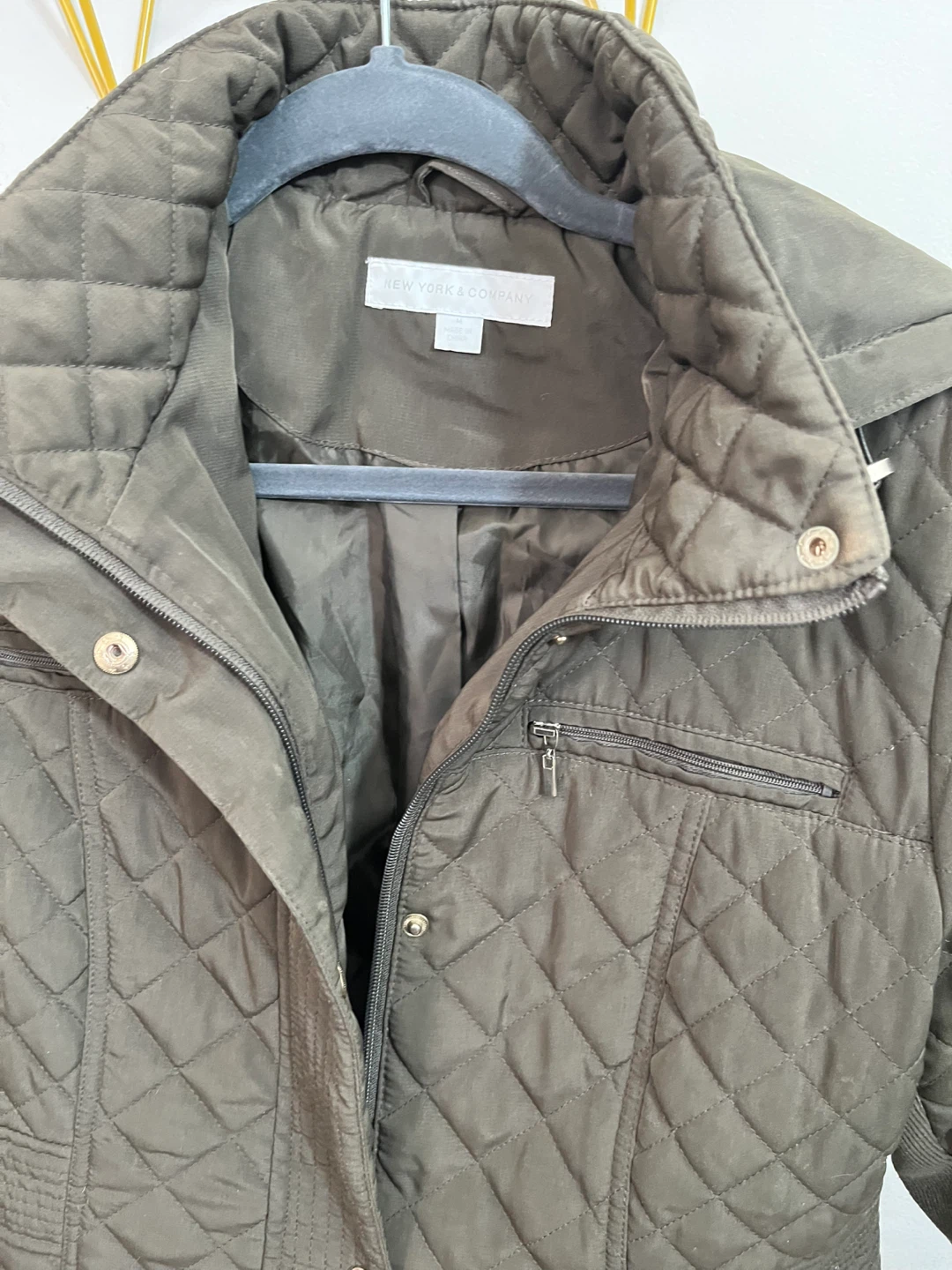 New York & Company Quilted Hooded Jacket - photo 4