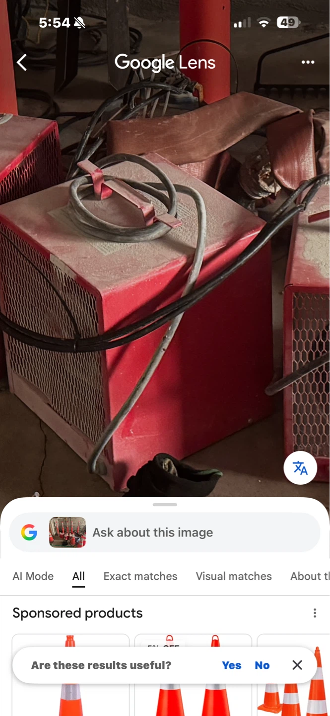 Red Industrial Heater