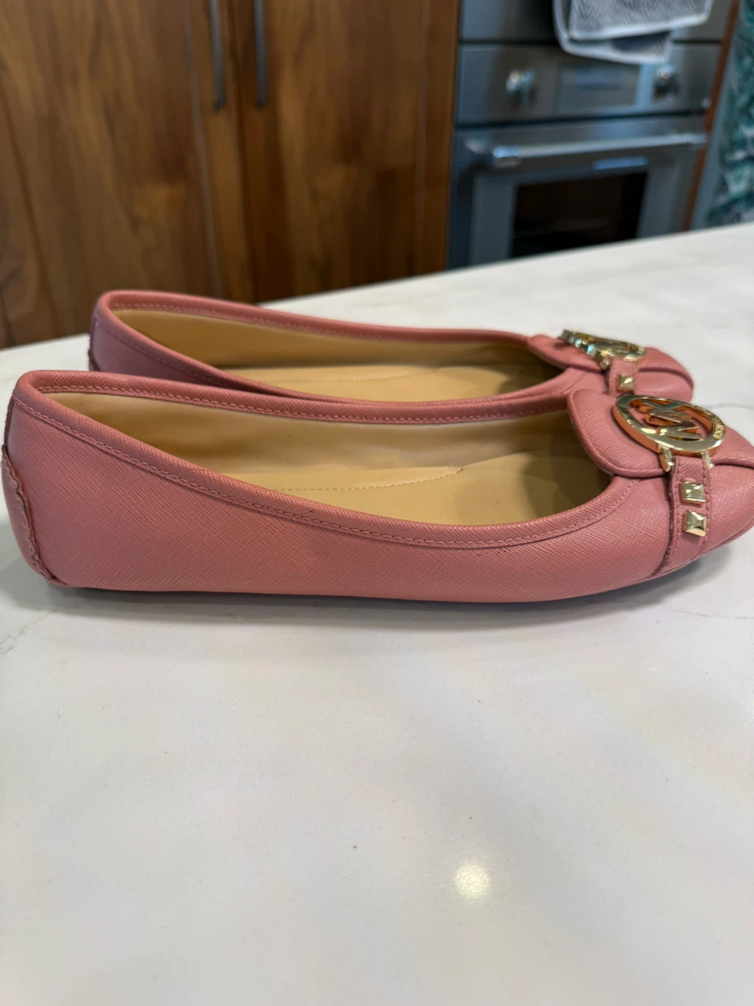 Michael Kors Pink Leather Ballet Flats - photo 4