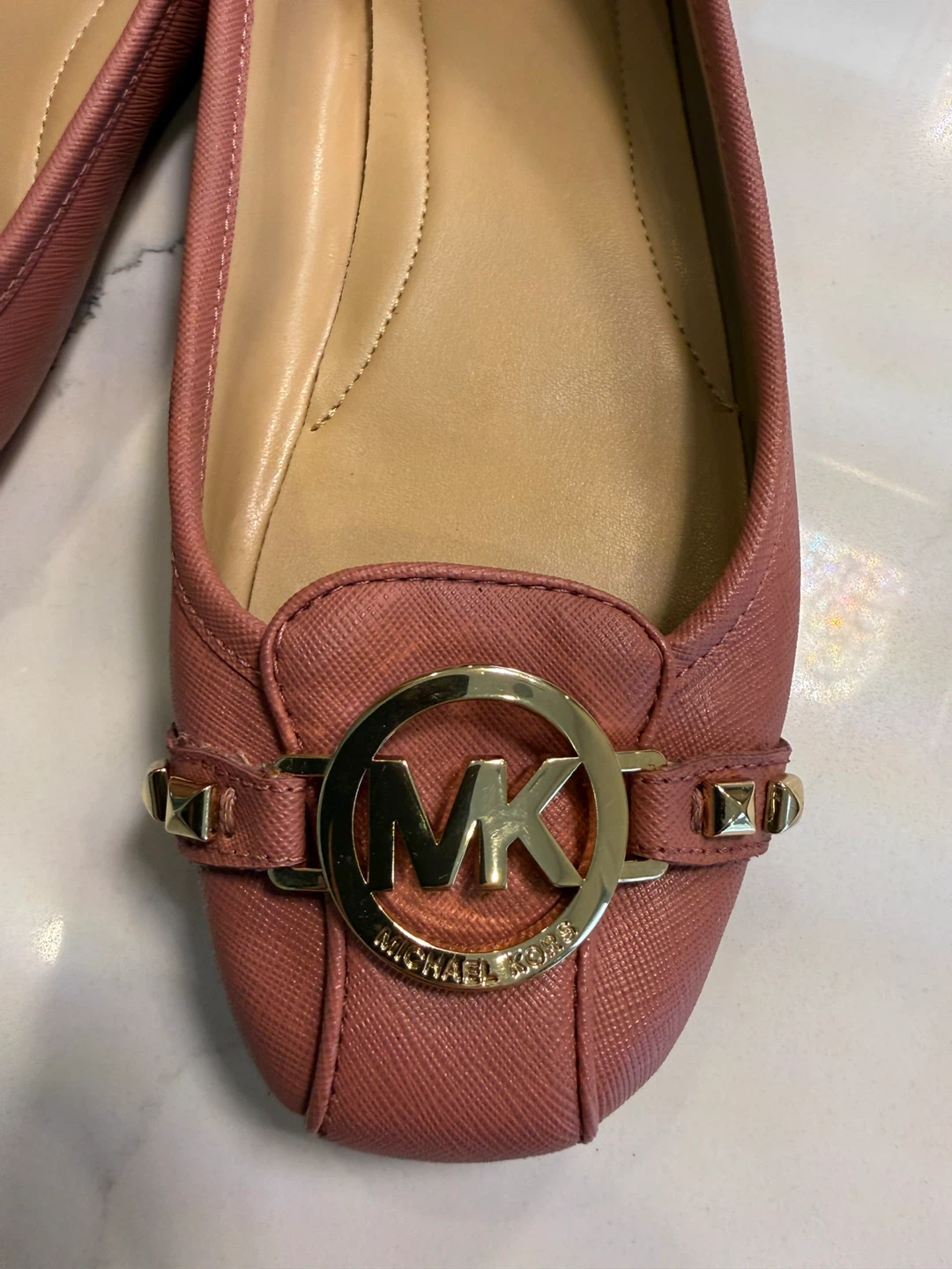 Michael Kors Pink Leather Ballet Flats