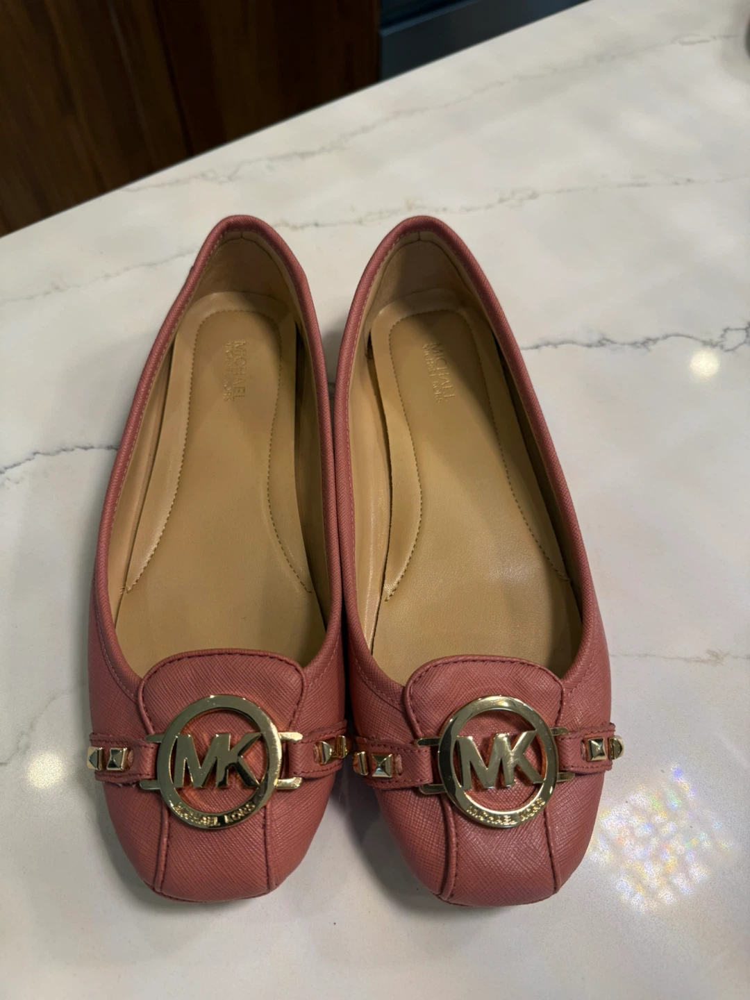 Michael Kors Pink Leather Ballet Flats - photo 5