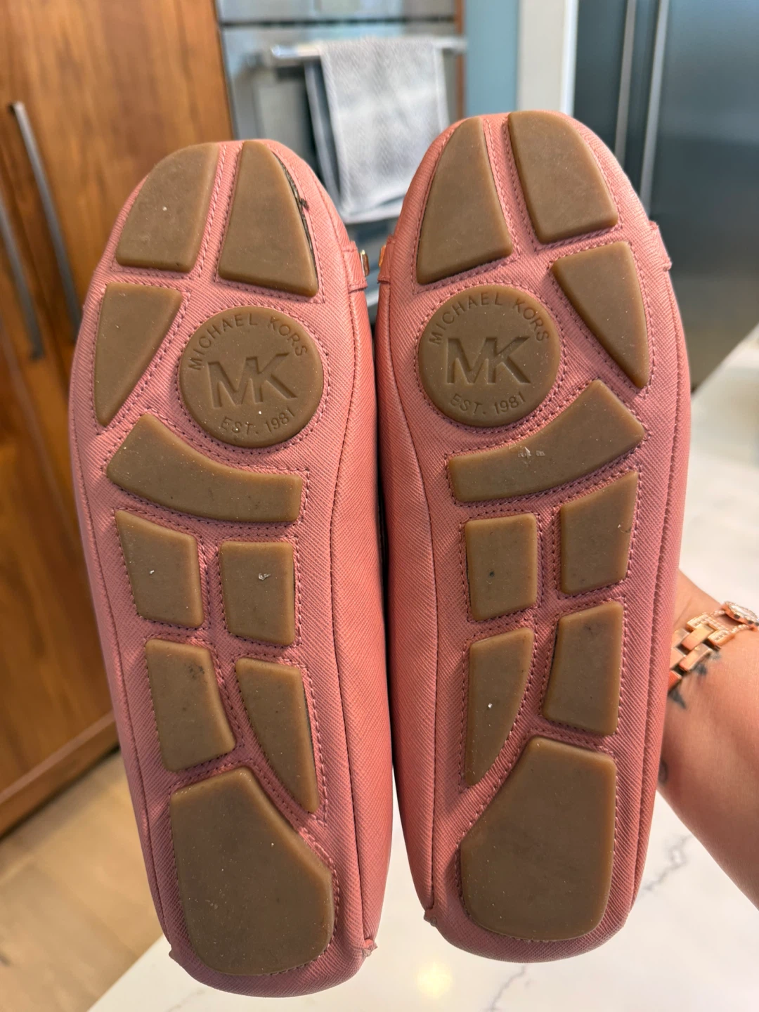 Michael Kors Pink Leather Ballet Flats - photo 2