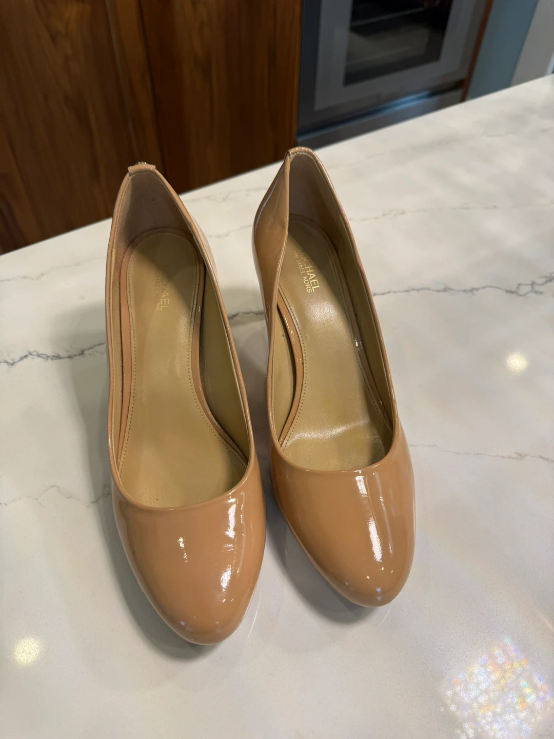 Michael Kors Patent Leather Heels - Nude