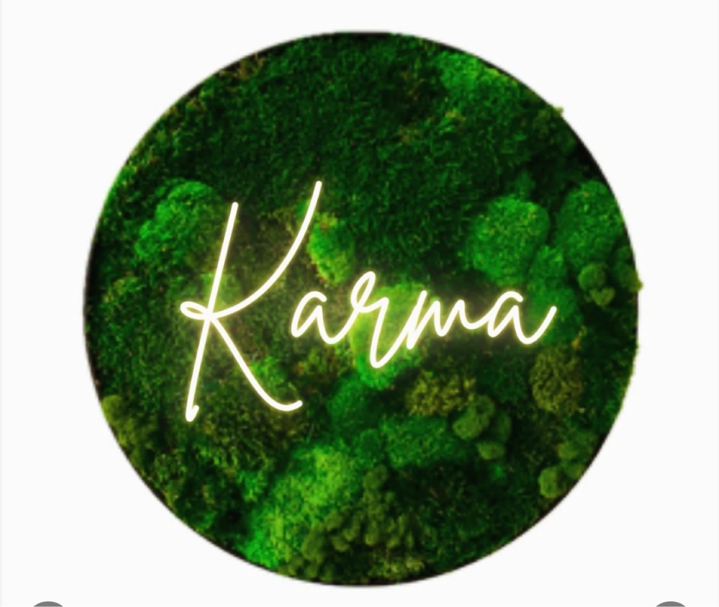 Karma Neon Moss Wall Art - photo 2