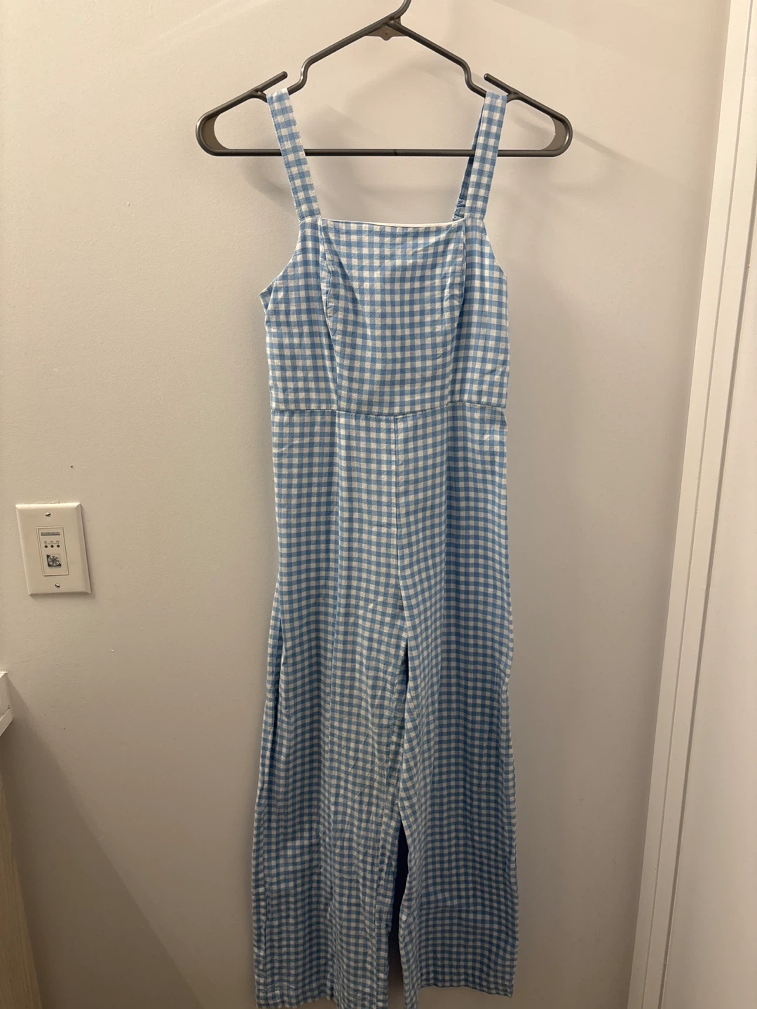 Blue and White Jumpsuit