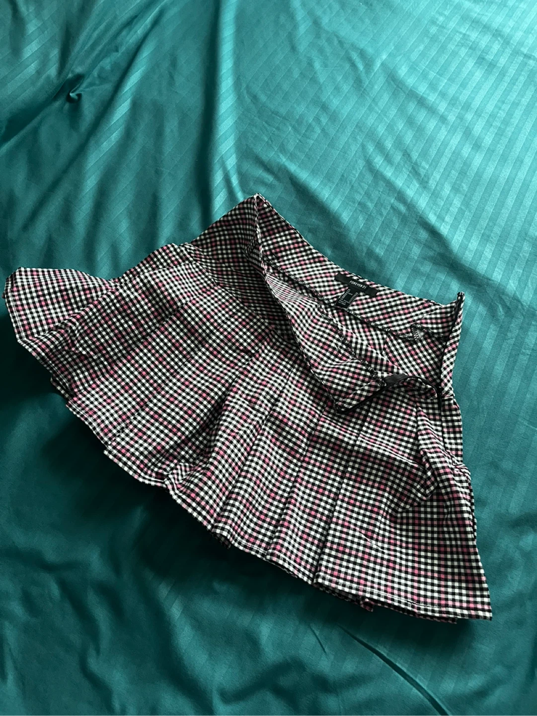 Women's Plaid Pleated Mini Skirt