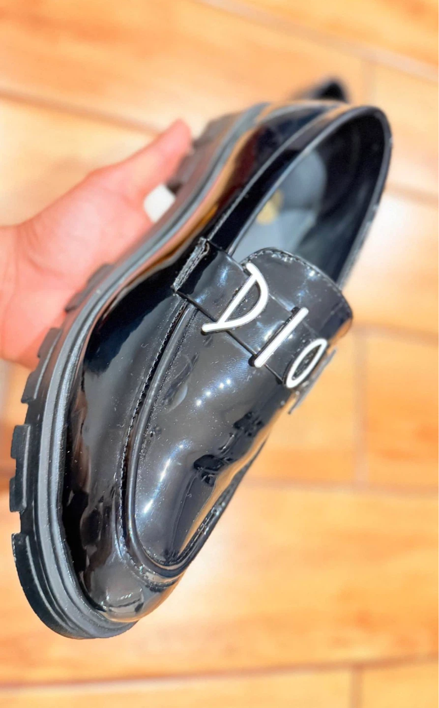 Black Patent Dior Loafers