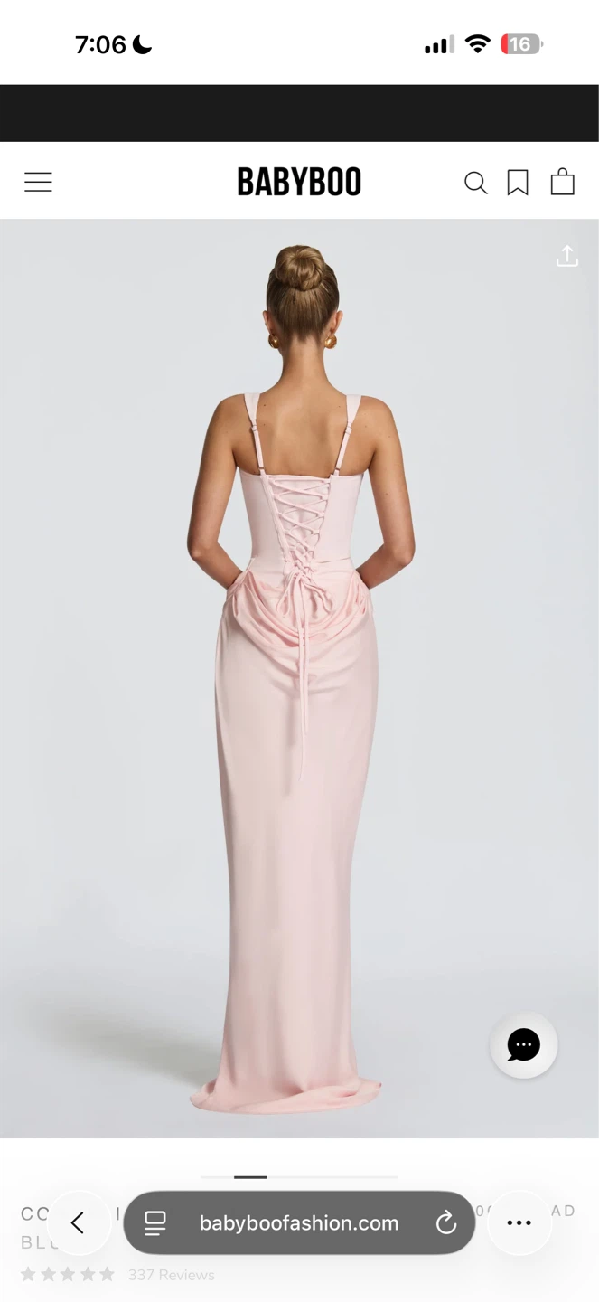 BABYBOO Pink Corset Maxi Dress - photo 2