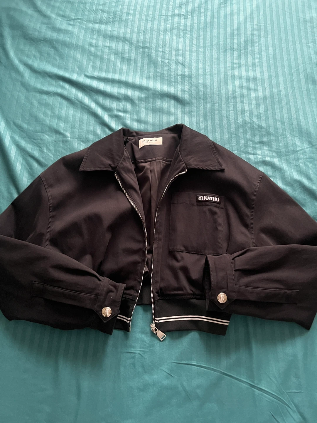 Miu Miu Black Cropped Jacket