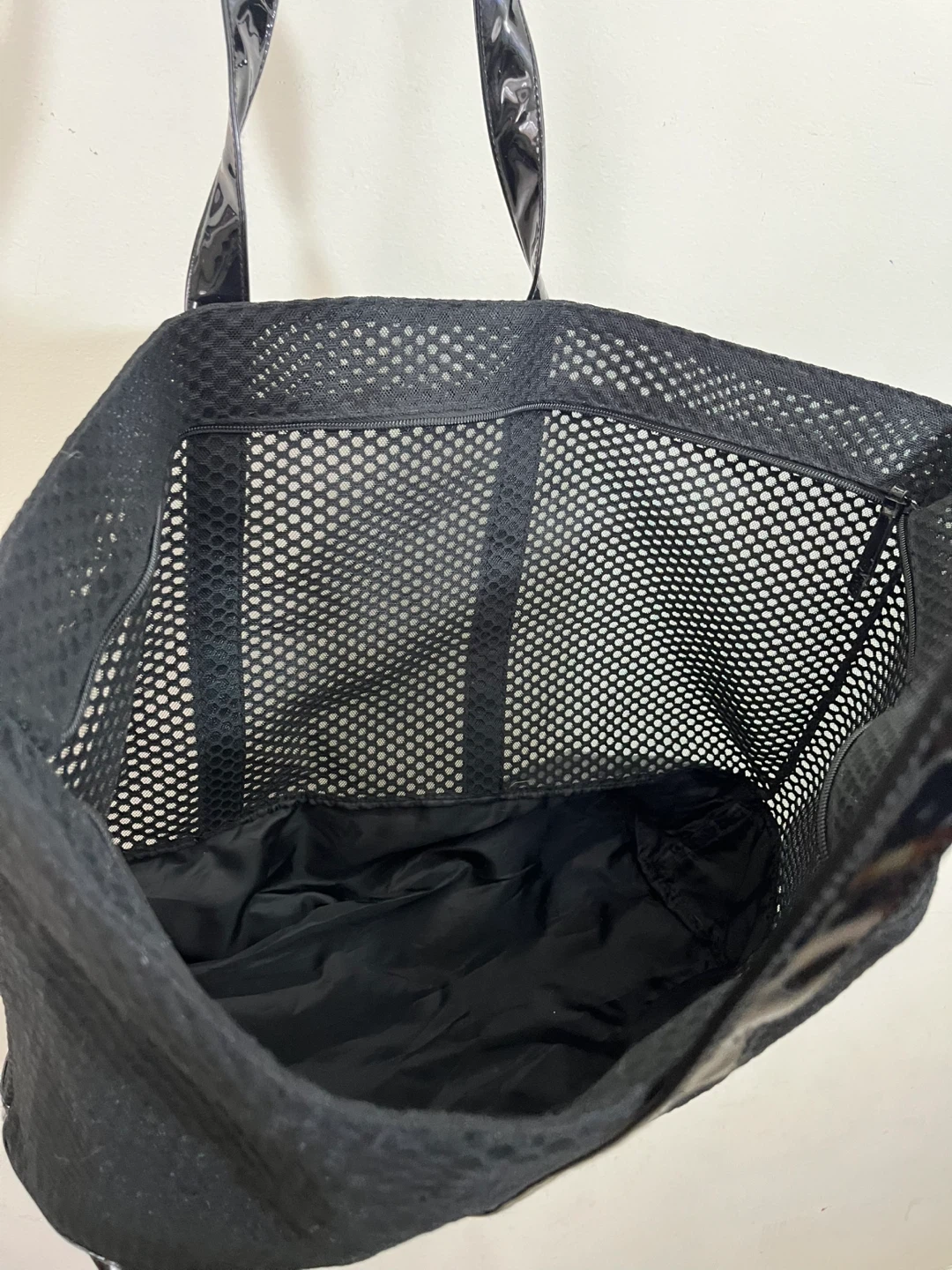 Victoria's Secret Black Mesh Tote Bag - photo 2