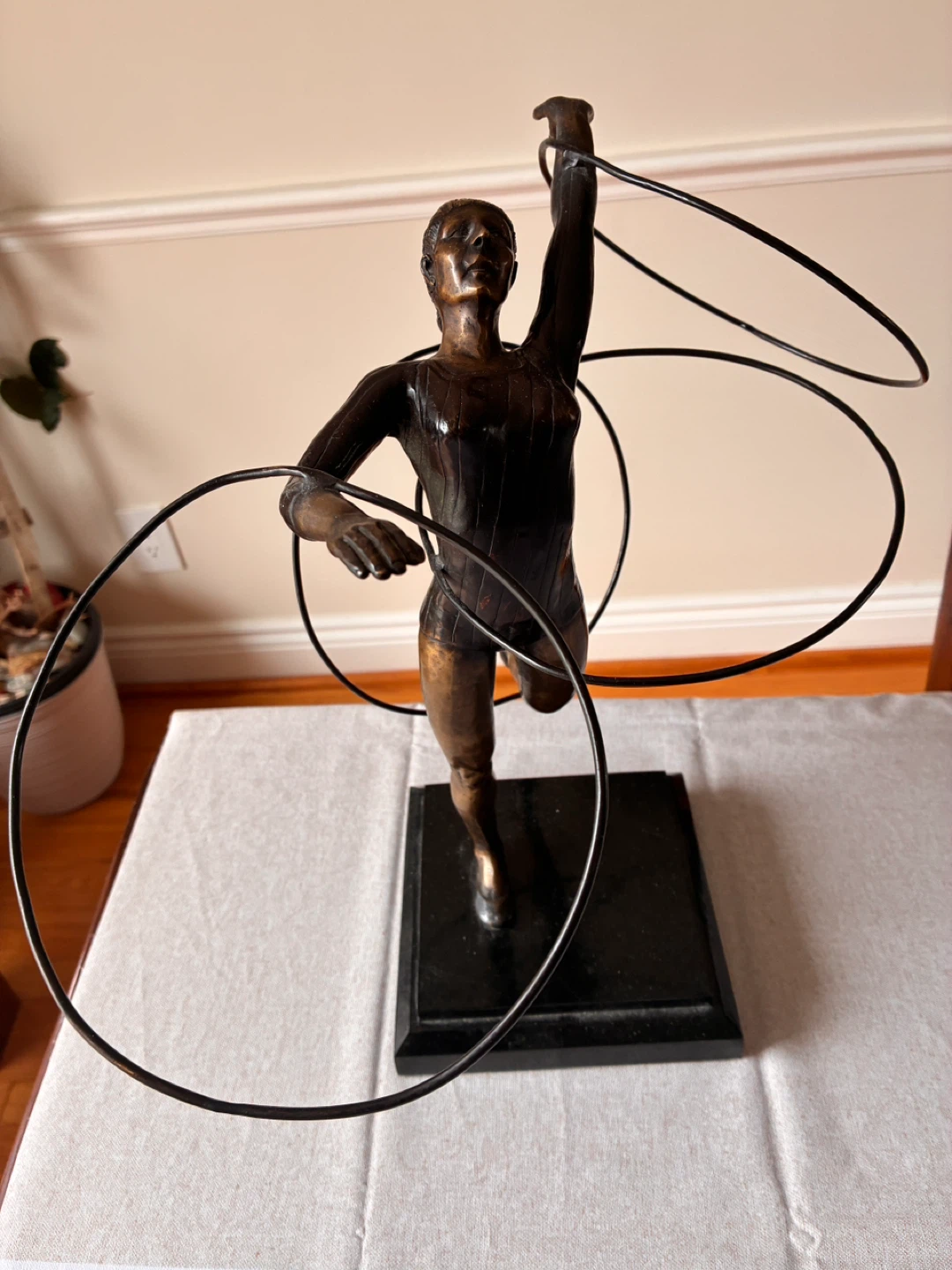 Maitland-Smith Bronze Rhythmic Gymnast Sculpture