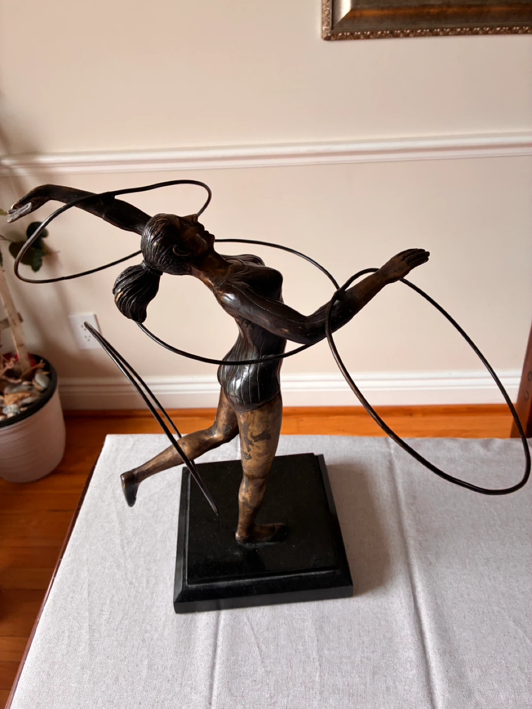 Maitland-Smith Bronze Rhythmic Gymnast Sculpture - photo 4
