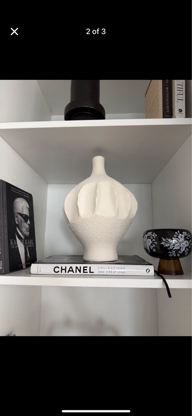 Crate and barrel White Ceramic Vase - photo 2