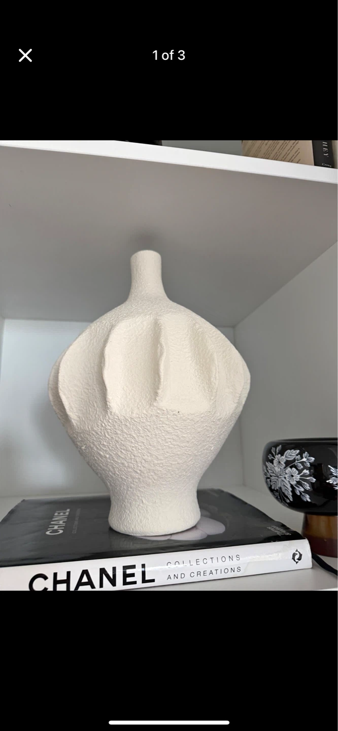 Crate and barrel White Ceramic Vase