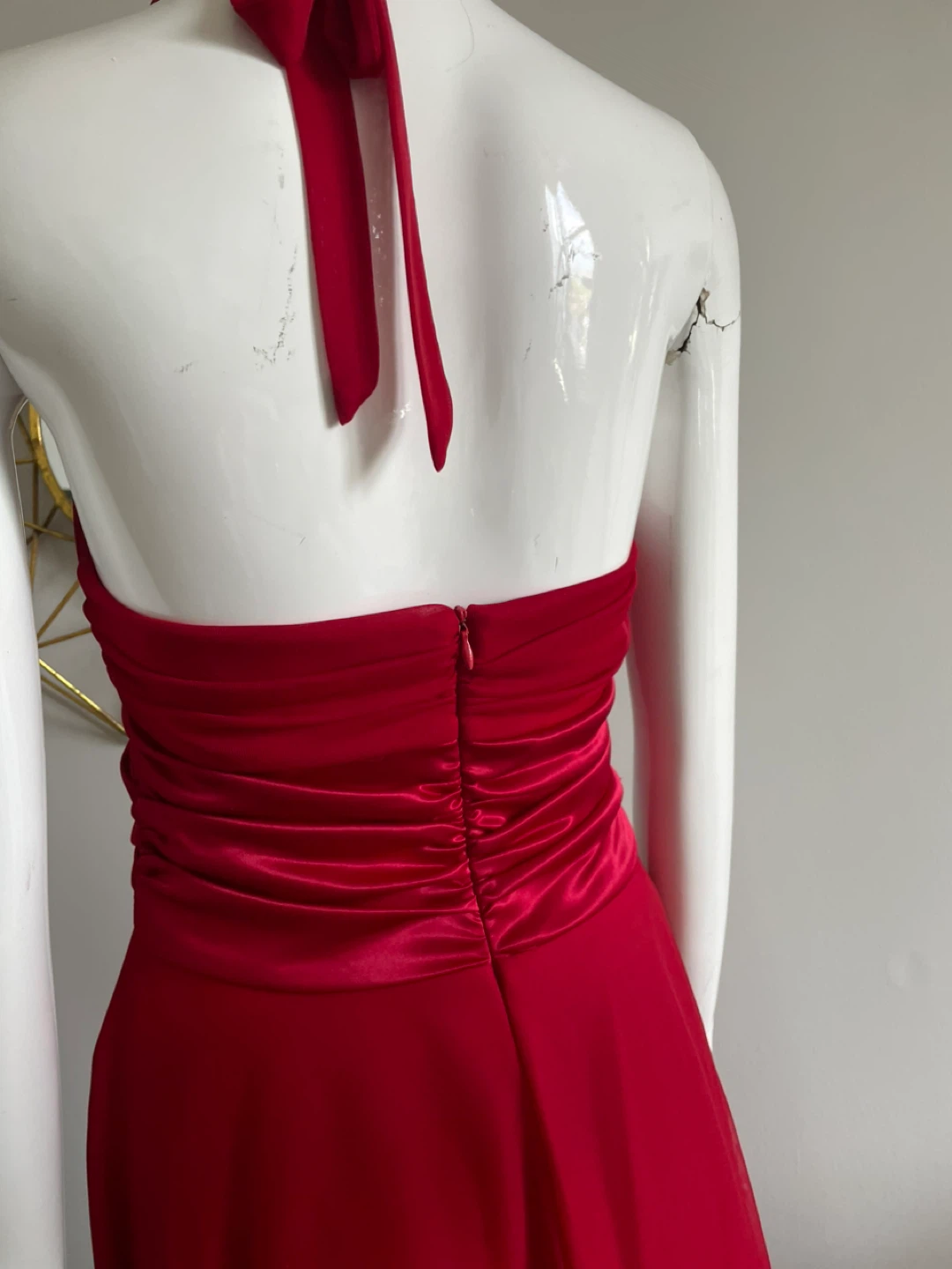 Red Halter Neck Dress - photo 2