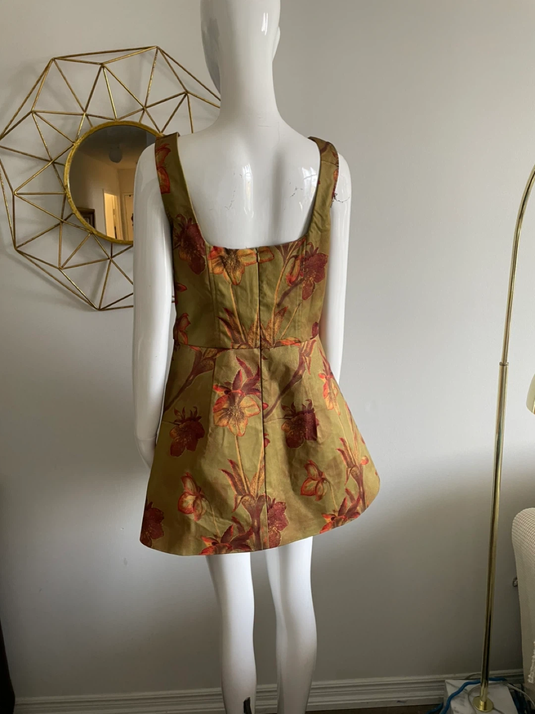 Women's Floral Print Mini Dress - photo 4