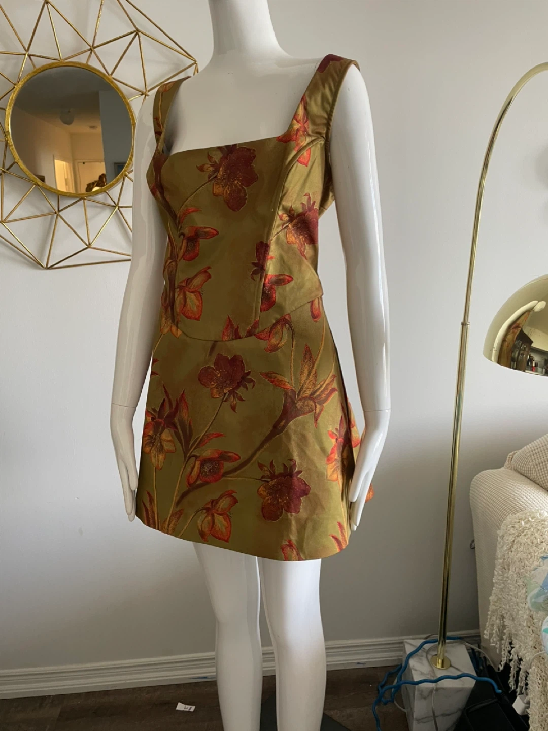 Women's Floral Print Mini Dress - photo 2