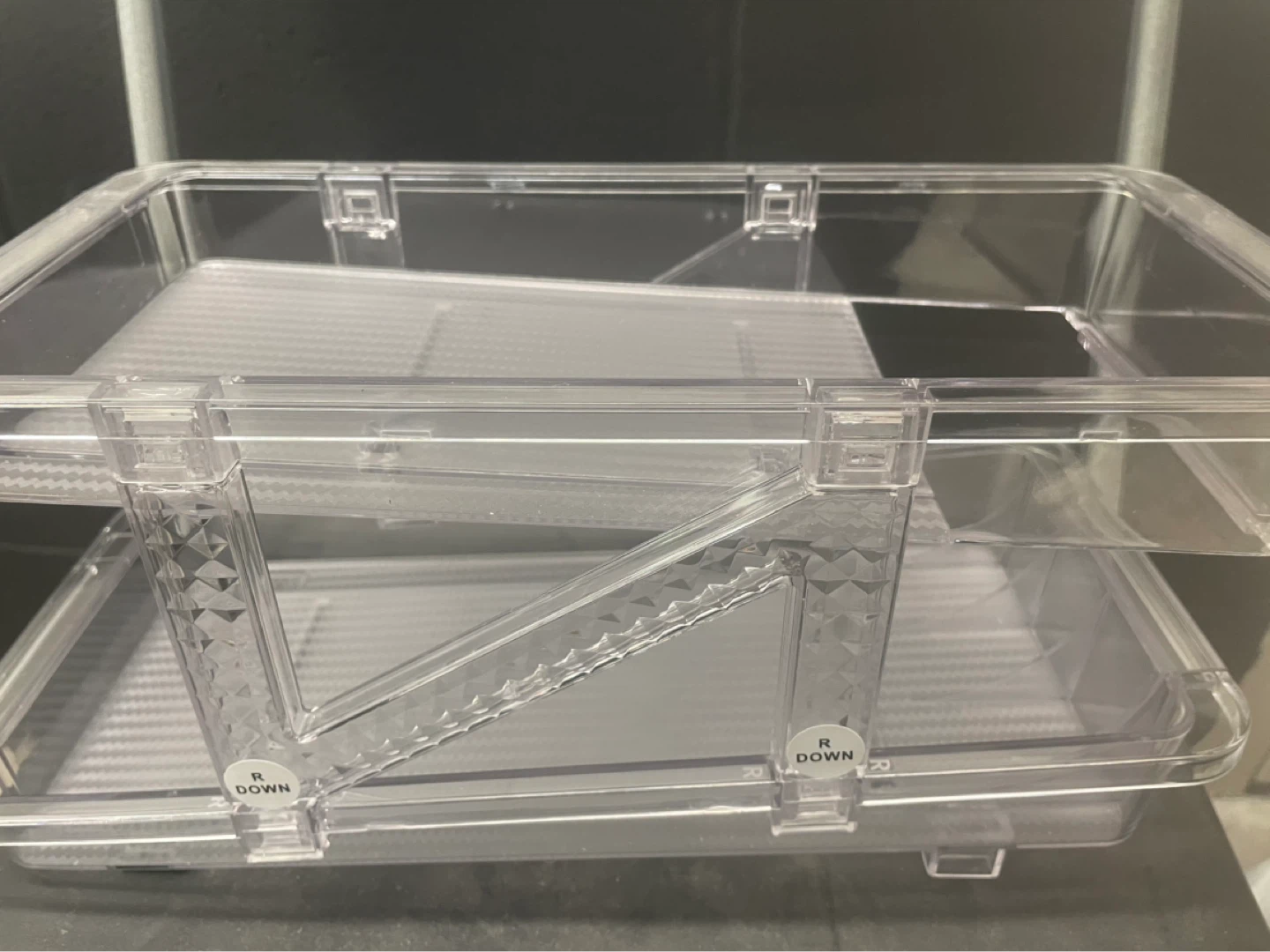 New Clear Plastic Storage Organizer Tray with Compartments - photo 2