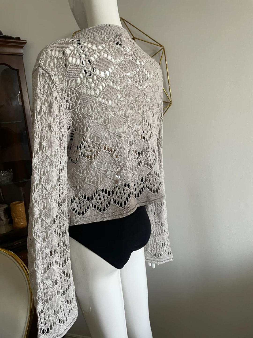 Cropped Knit Cardigan - photo 3