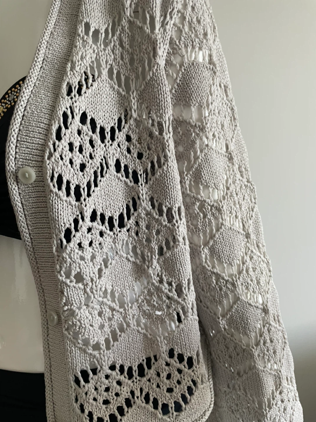Cropped Knit Cardigan - photo 2