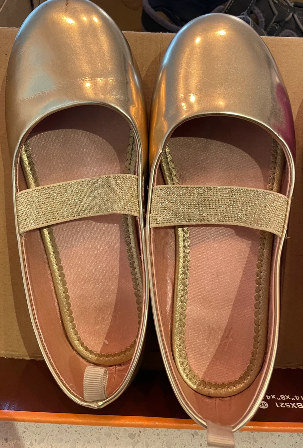 H&M Kids Gold Ballet Flats Size 12