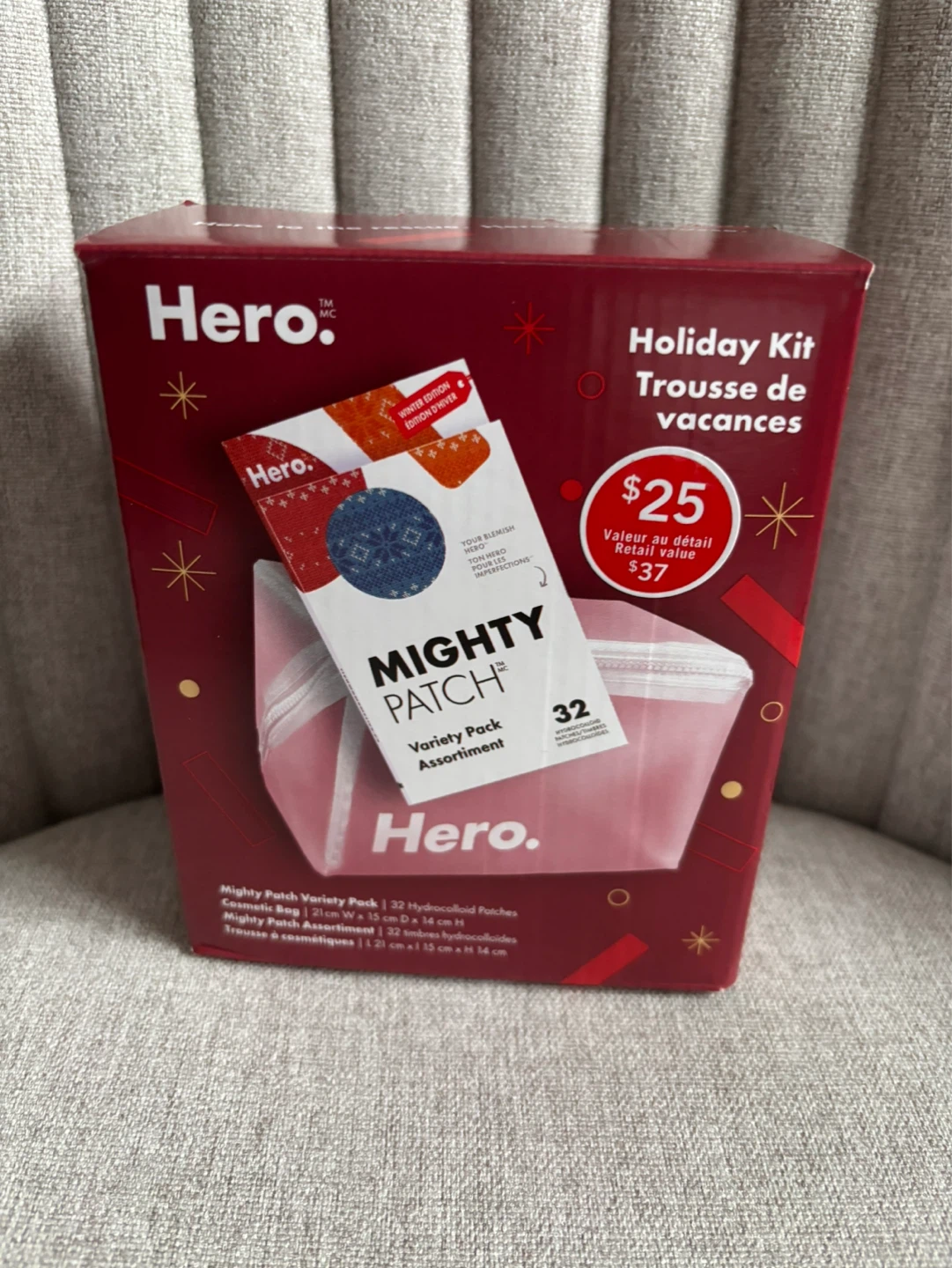 Hero Mighty Patch - Variety Pack Assortment with Cosmetic Bag