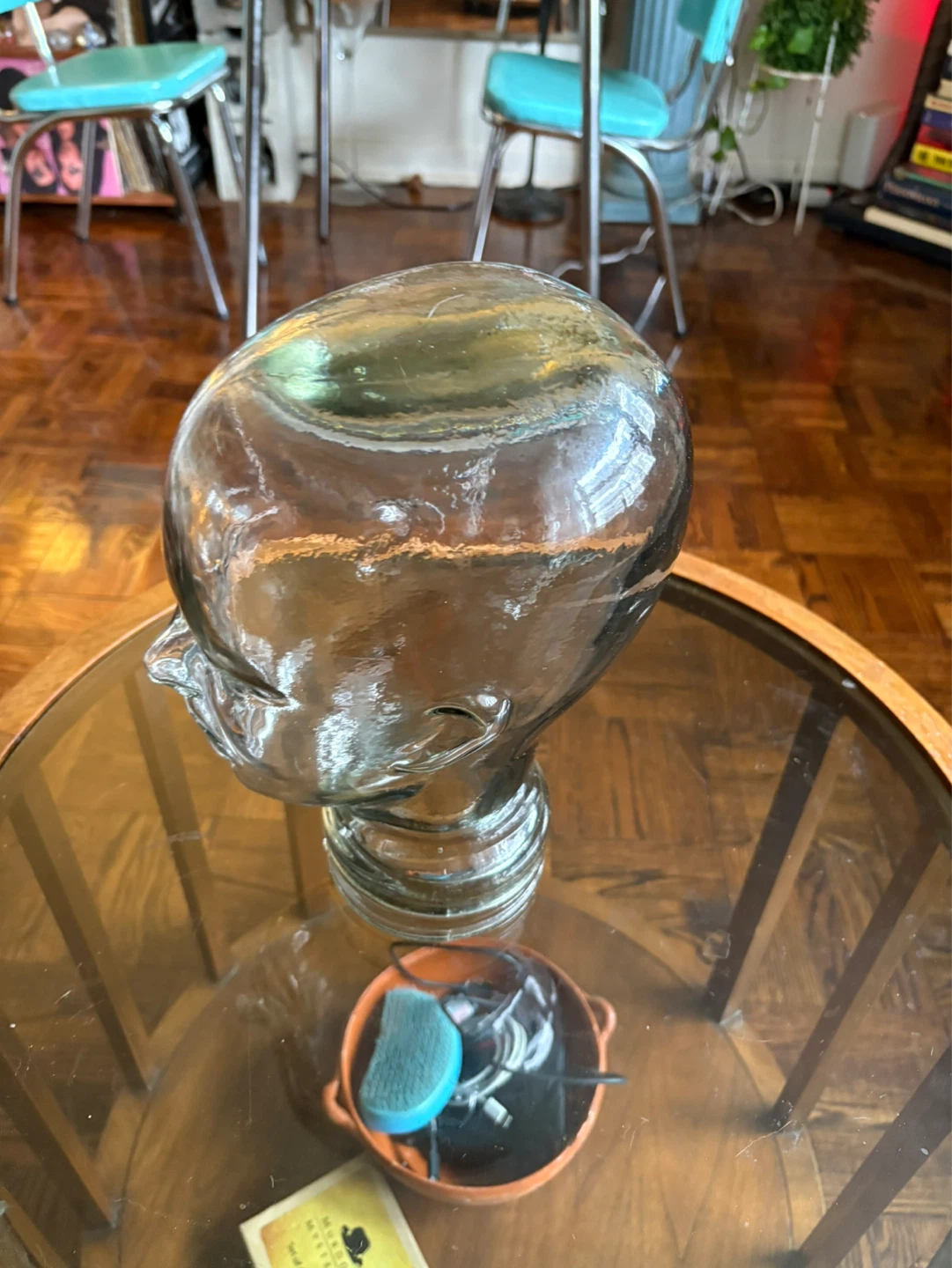 Clear Glass Head Display Mannequin