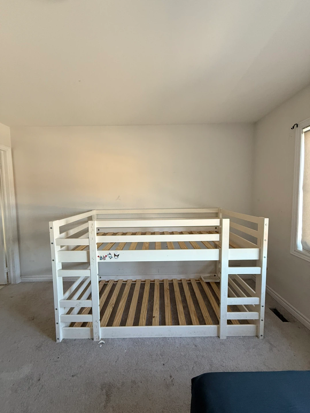 White Wooden Bunk Bed
