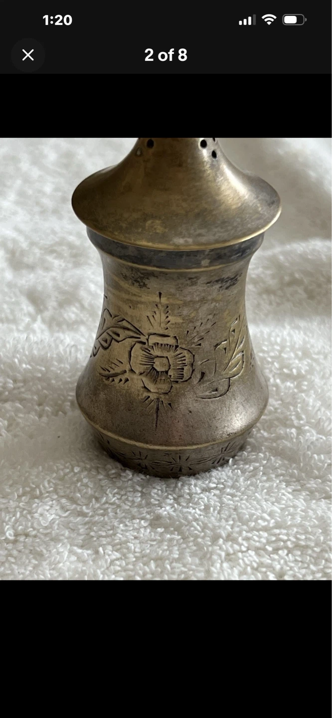 Vintage Silver Plated Salt Shaker - photo 2