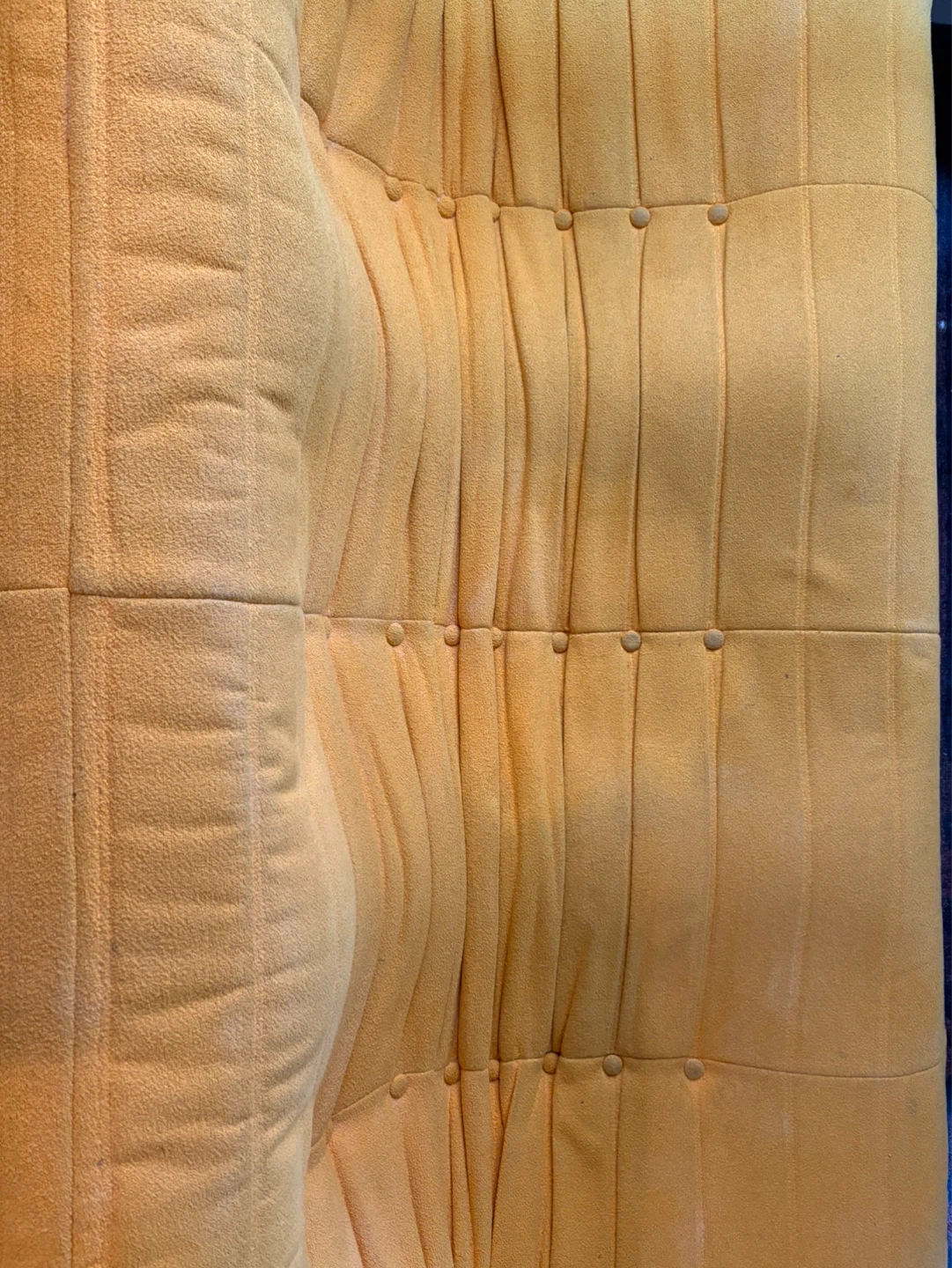 Yellow Tufted Couch - photo 5