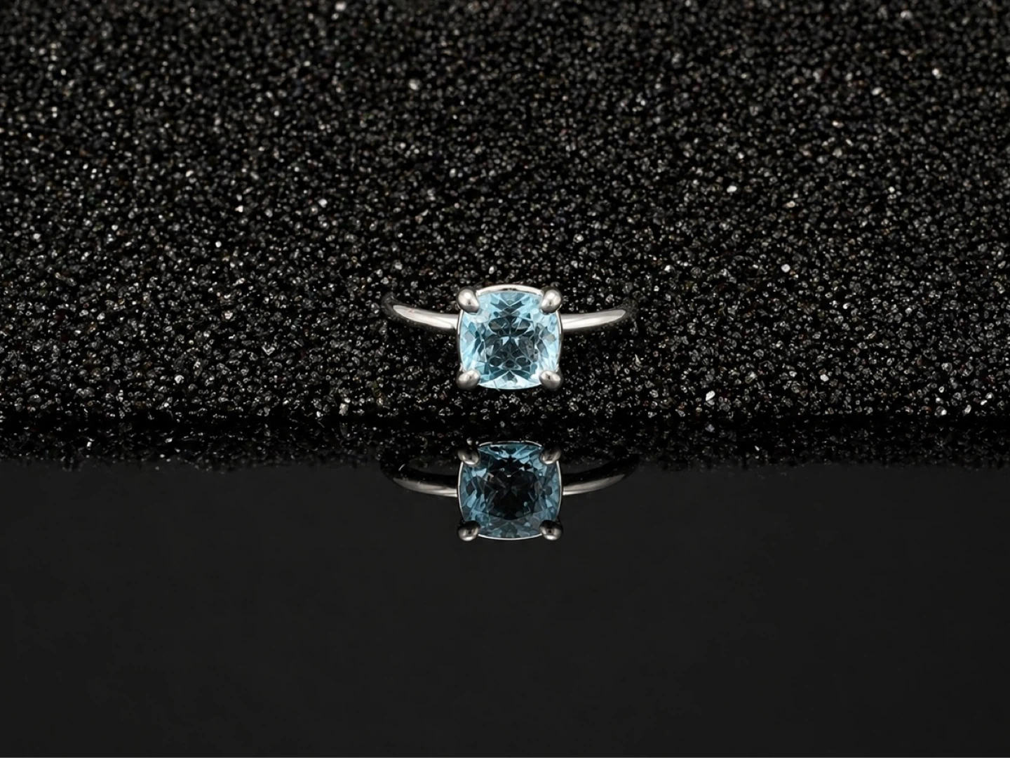 Sky Blue Topaz Gemstone Ring
