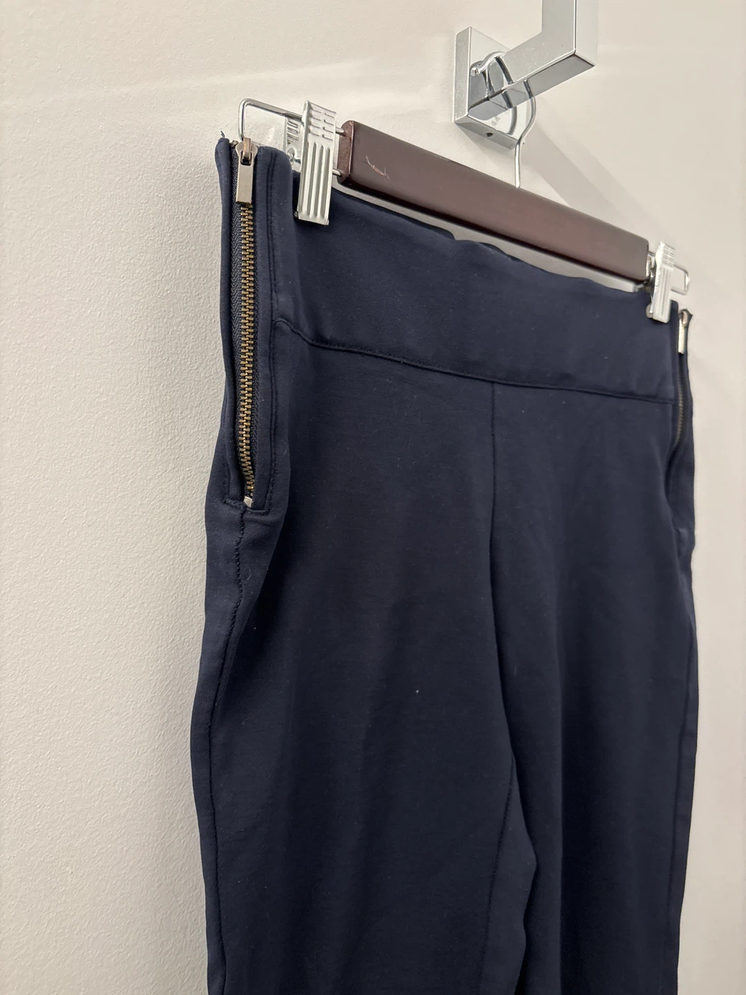 Zara Trafaluc Navy Blue Zip Pants - Medium - photo 2