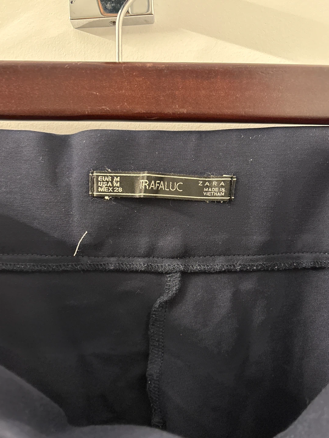 Zara Trafaluc Navy Blue Zip Pants - Medium - photo 3