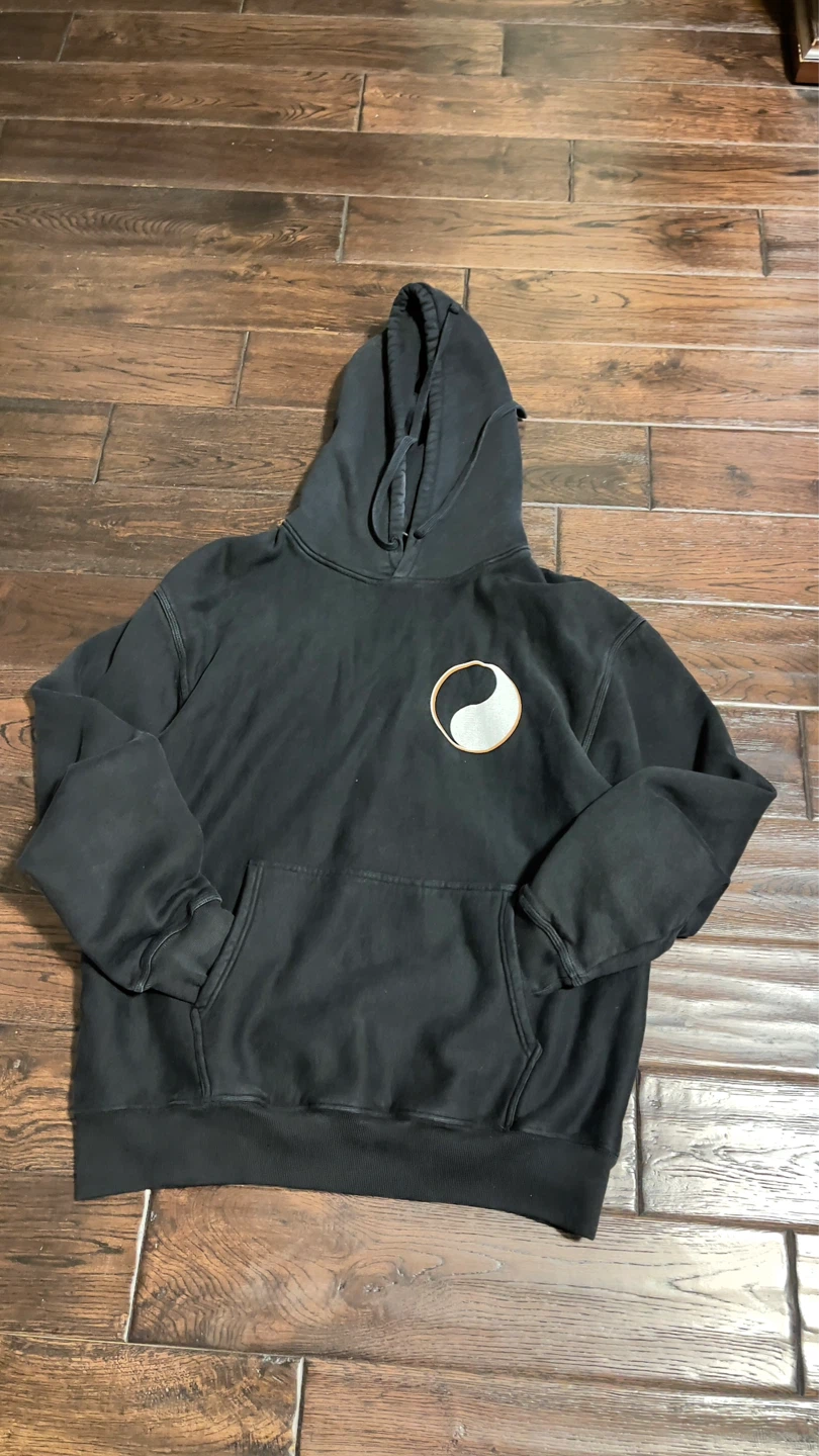Stussy x Our Legacy Drop Shadow Pigment Dyed Hoodie Black - photo 4
