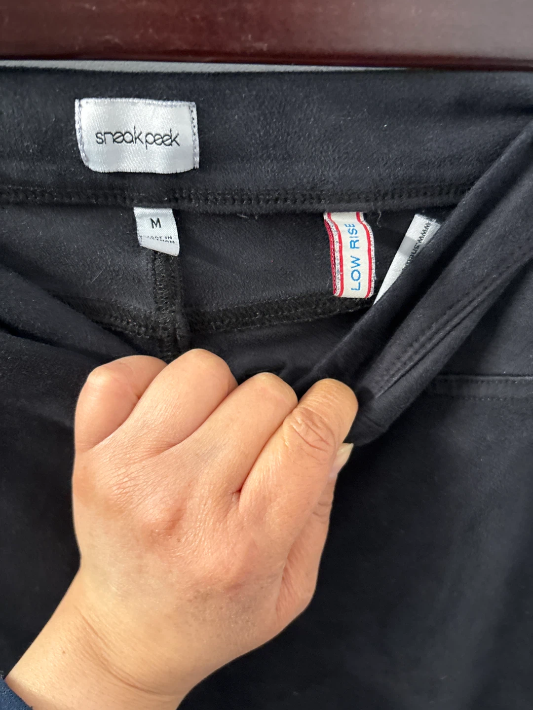 Sneak Peak Black Low Rise Pants - Size M - photo 3