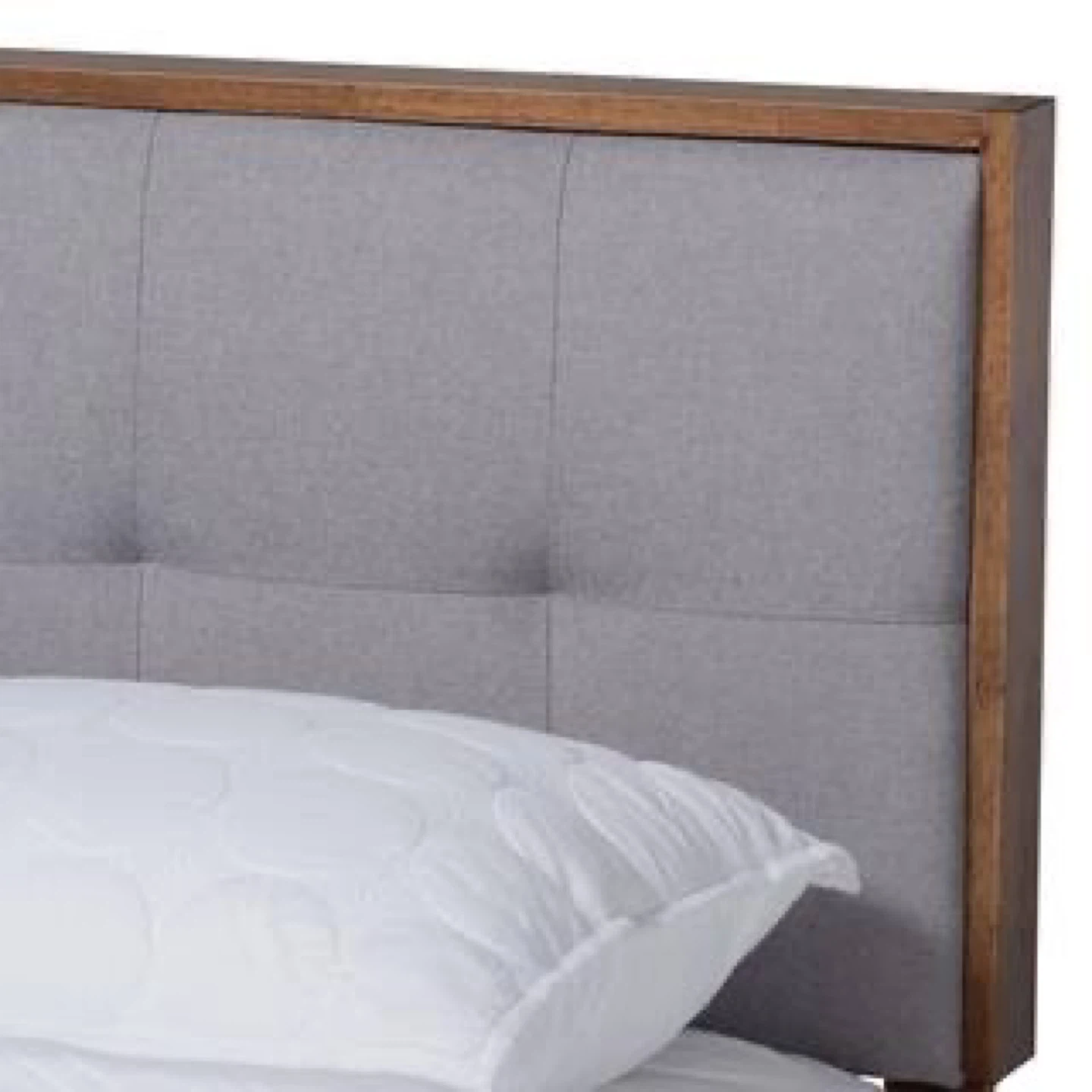 New Queen Size Mid Century Modern Solid Wood Platform Bed - photo 2