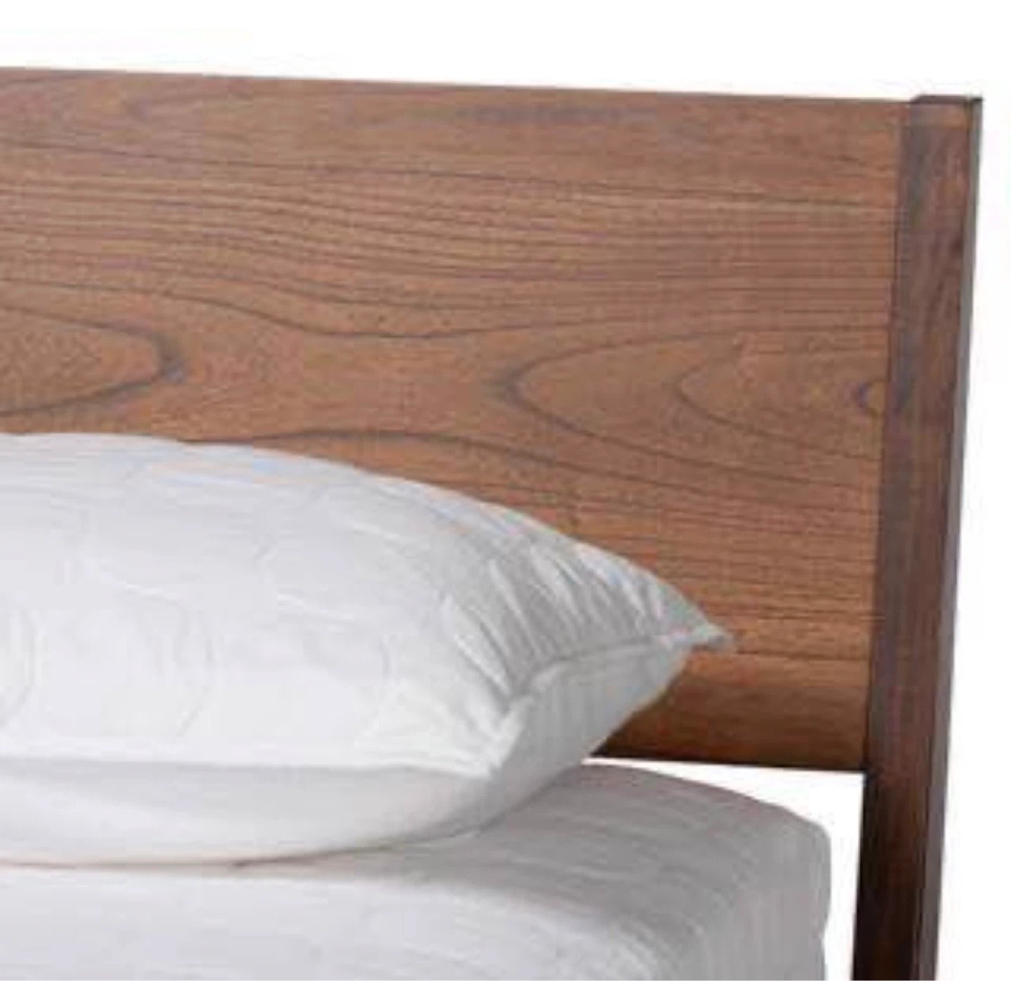 New Queen Size Mid Century Modern Wood Platform Bed - photo 3