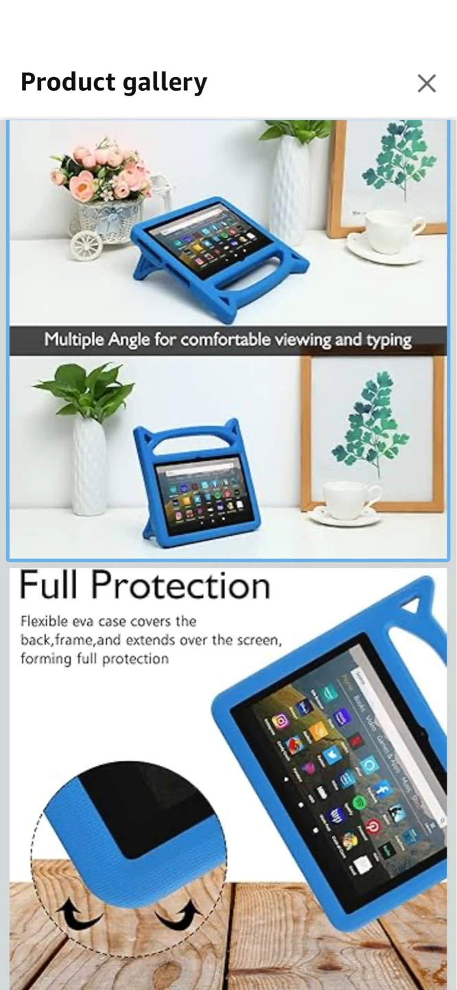 New/Small Size Blue Kid-Proof Tablet Case with Kickstand - photo 2