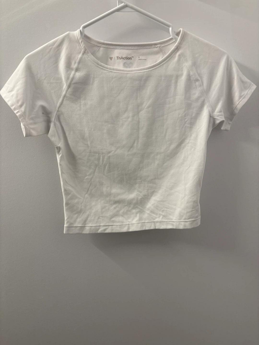 White TnAction Cropped T-Shirt