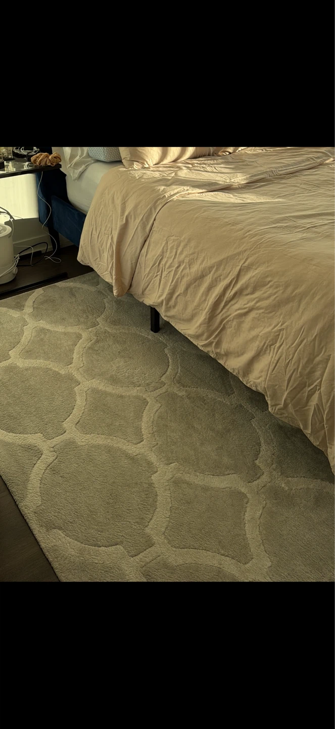 IKEA Large Area Rug with Trellis Pattern