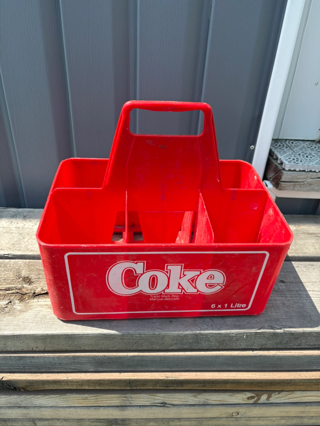 Vintage Coca Cola Red Plastic Bottle Carrier Caddie 🌱