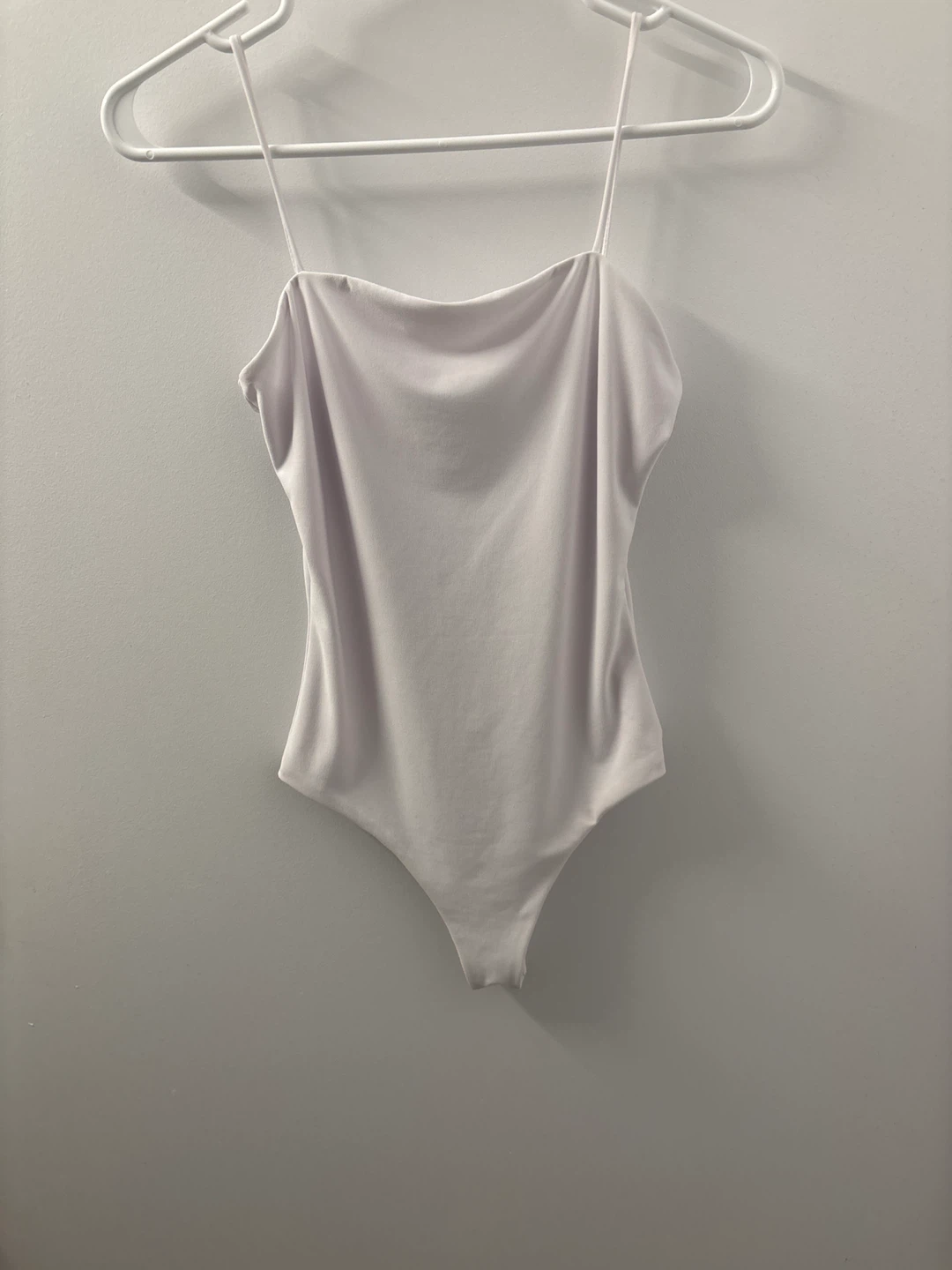 Lux LA White Spaghetti Strap Bodysuit